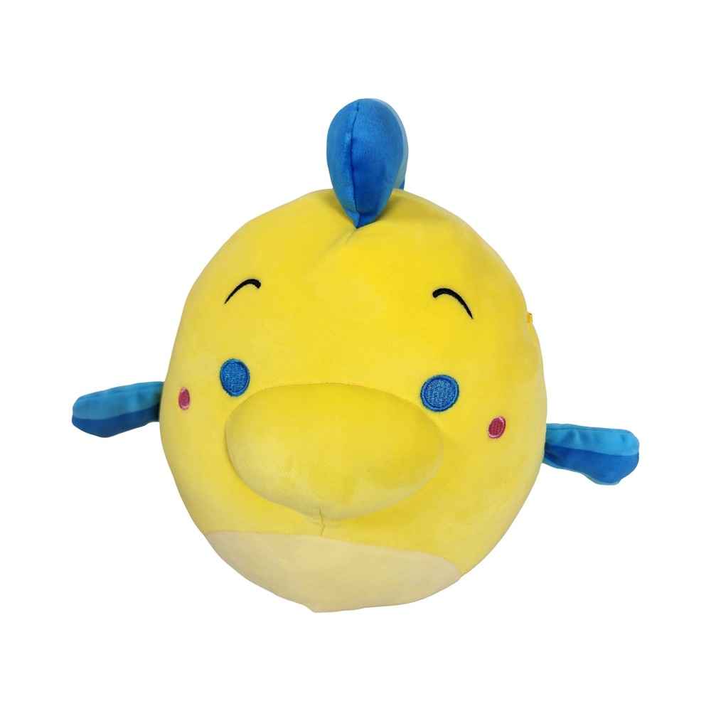 Disney Squishmallows Flounder‎ The Little Mermaid Yellow Fish Plush  KellyToy